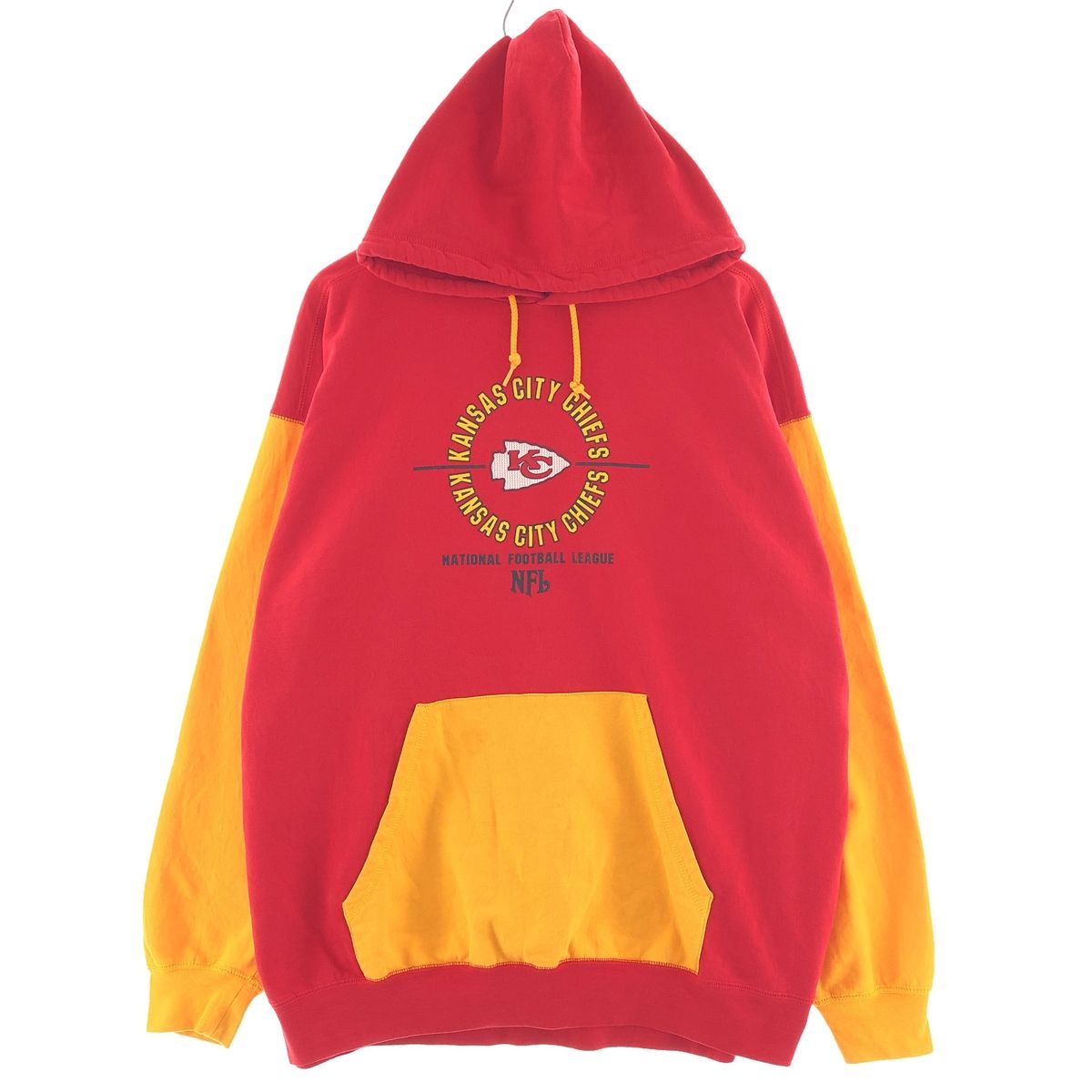 古着 NFL KANSAS CITY CHIEFS スウェットプルオーバーパーカー メンズXL/taa002624