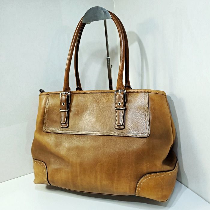 オールドコーチ COACH ビジネスバッグ グラブタンレザー 茶色 オールドコーチ COACH ビジネスバッグ グラブタンレザー 茶色