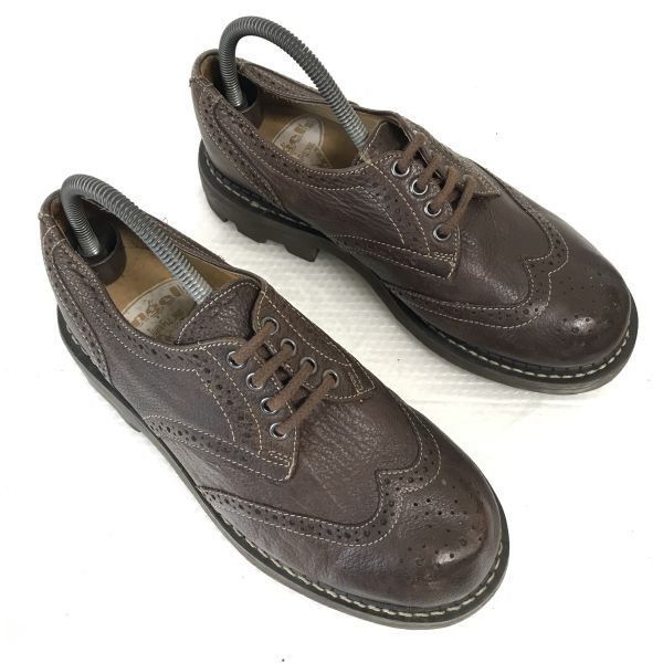 ポーランド製/Vintage★JOHN  FLUEVOG/ジョンフルーボグ★本革/グッドイヤー製法/ウイングチップ【8/26.5茶/BROWN】dress shoes◆pC-97  #BUZZBERG