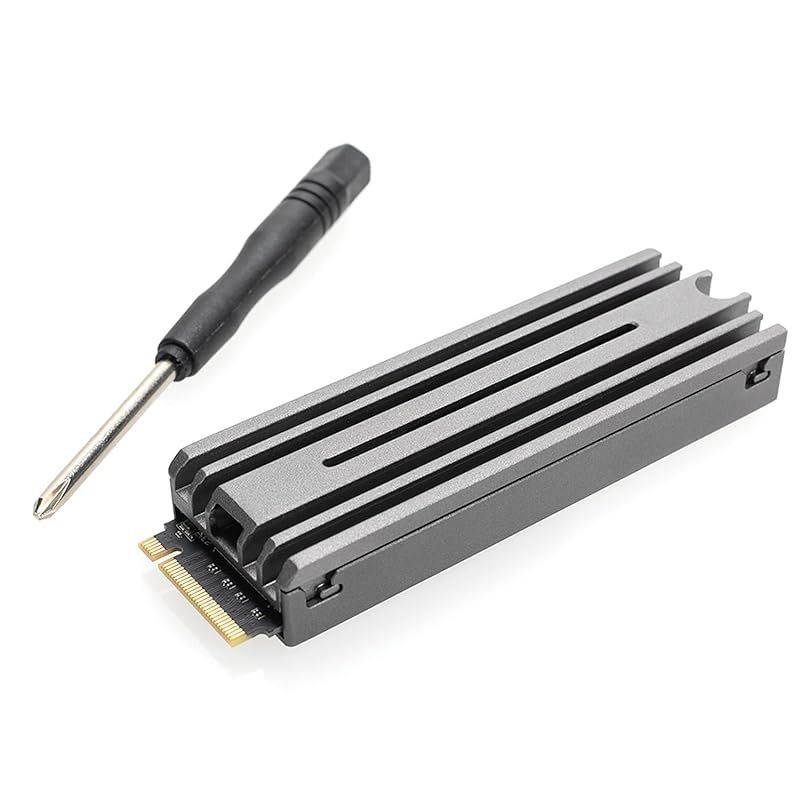 ロジテックダイレクト SSD 2TB PS5 特化設計ヒートシンク付き NVMe M.2 内蔵 PS5 Pro 対応 動作 済 PCle Gen4 x4対応 R 6 100MB|s Type 2280 M-Key 容量拡張 簡単 増設 冷却 ドライバー付き