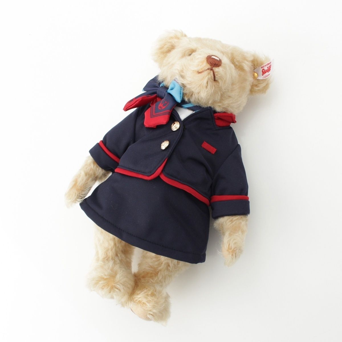 シュタイフ JAL モヘア コットン 白タグ キャビンアテンダント 旧制服