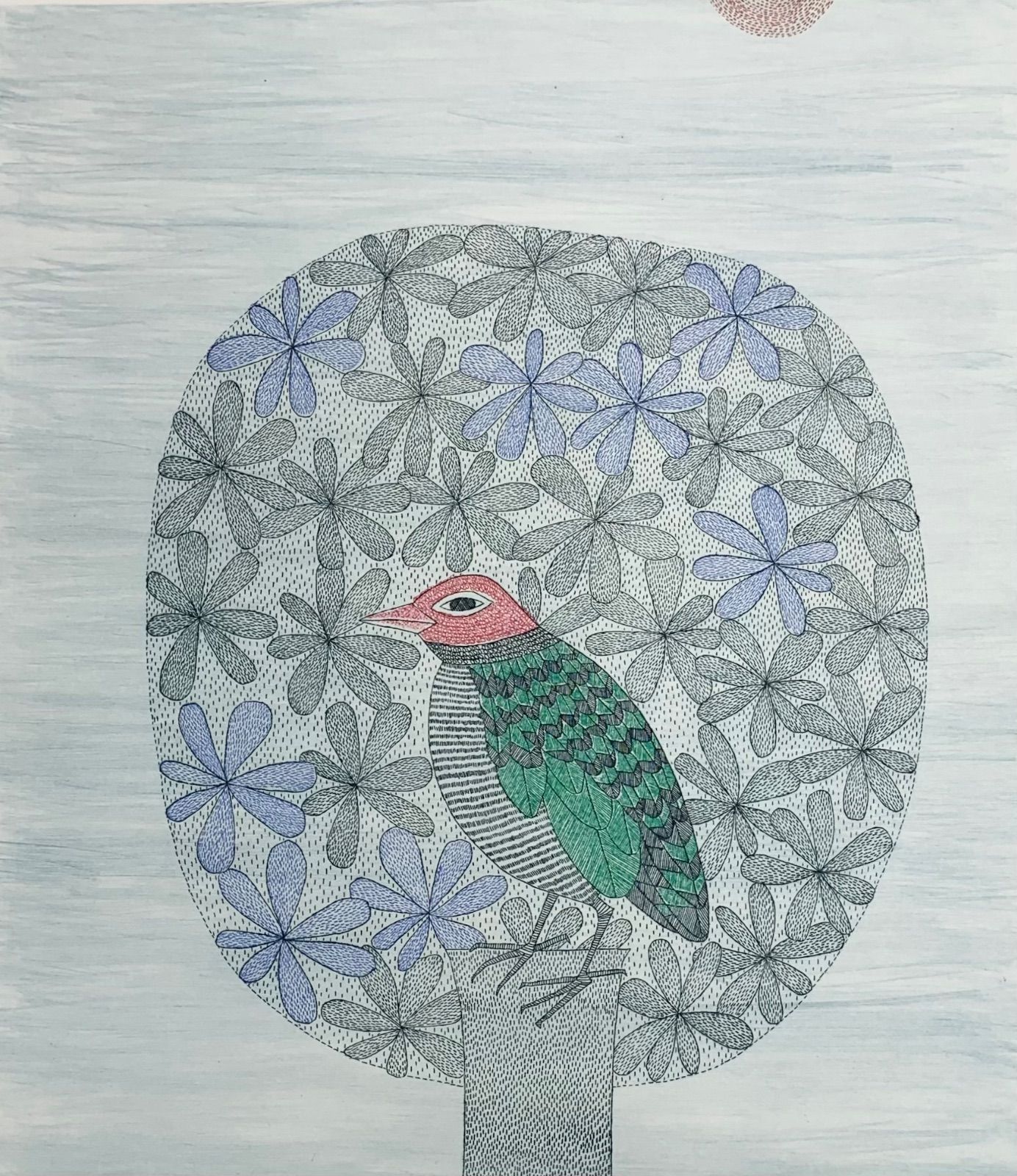 シートのみ 真作 木の上の鳥 南桂子 Minami Keiko エッチング 作家直筆サイン 版画 版画