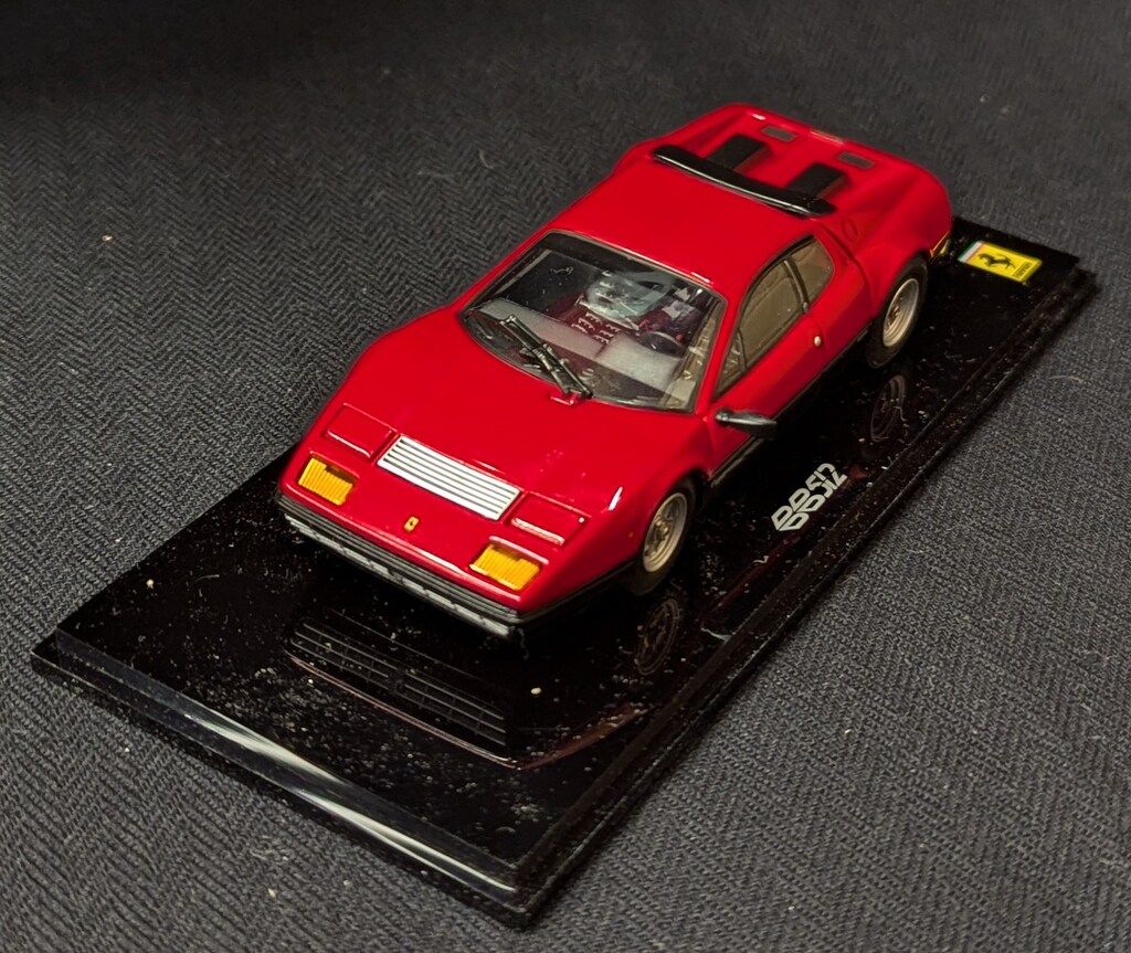 京商 1/43 FERRARI 512BB (RED) 05011R Kyosho Ferrari 512BB (Red/Beige Interior) 1/43 NIB 05011RS