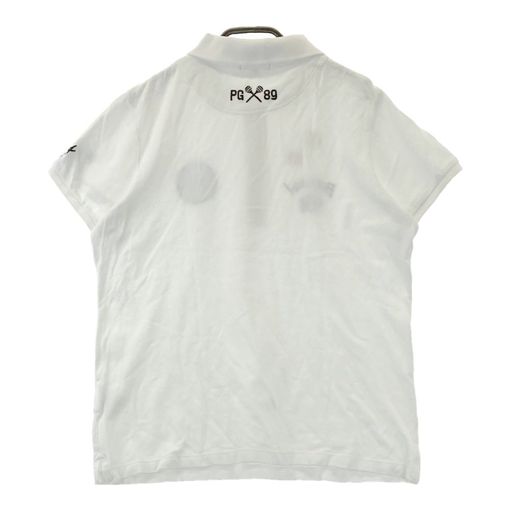 サイズ：2 PEARLY GATES パーリーゲイツ 半袖ポロシャツ 刺繍 ホワイト