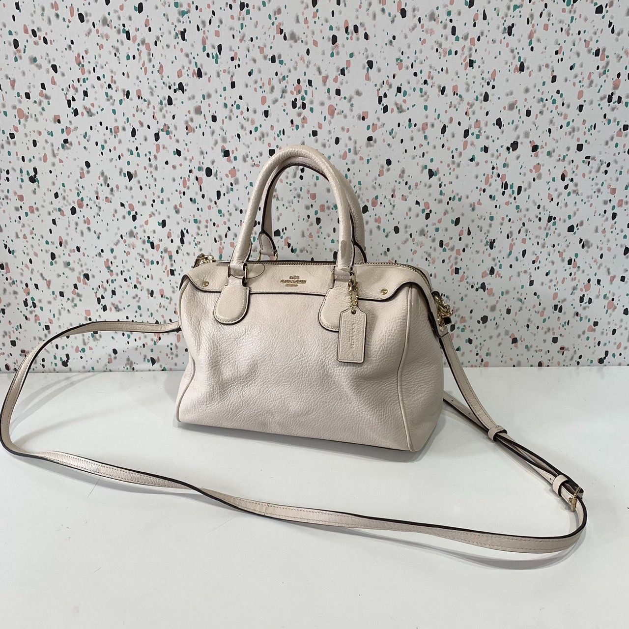 COACH コーチ 2WAY ミニボストン ショルダーバッグ ななめ掛け 