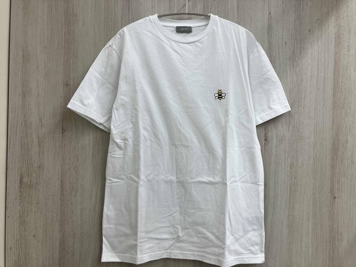 D or x KAWS Christian Dior 55725 Tシャツ 半袖 ホワイト ミツバチ XSサイズ