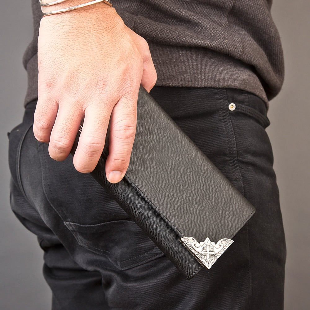 本革サフィアーノコーナーウォレット アルテミスクラシック