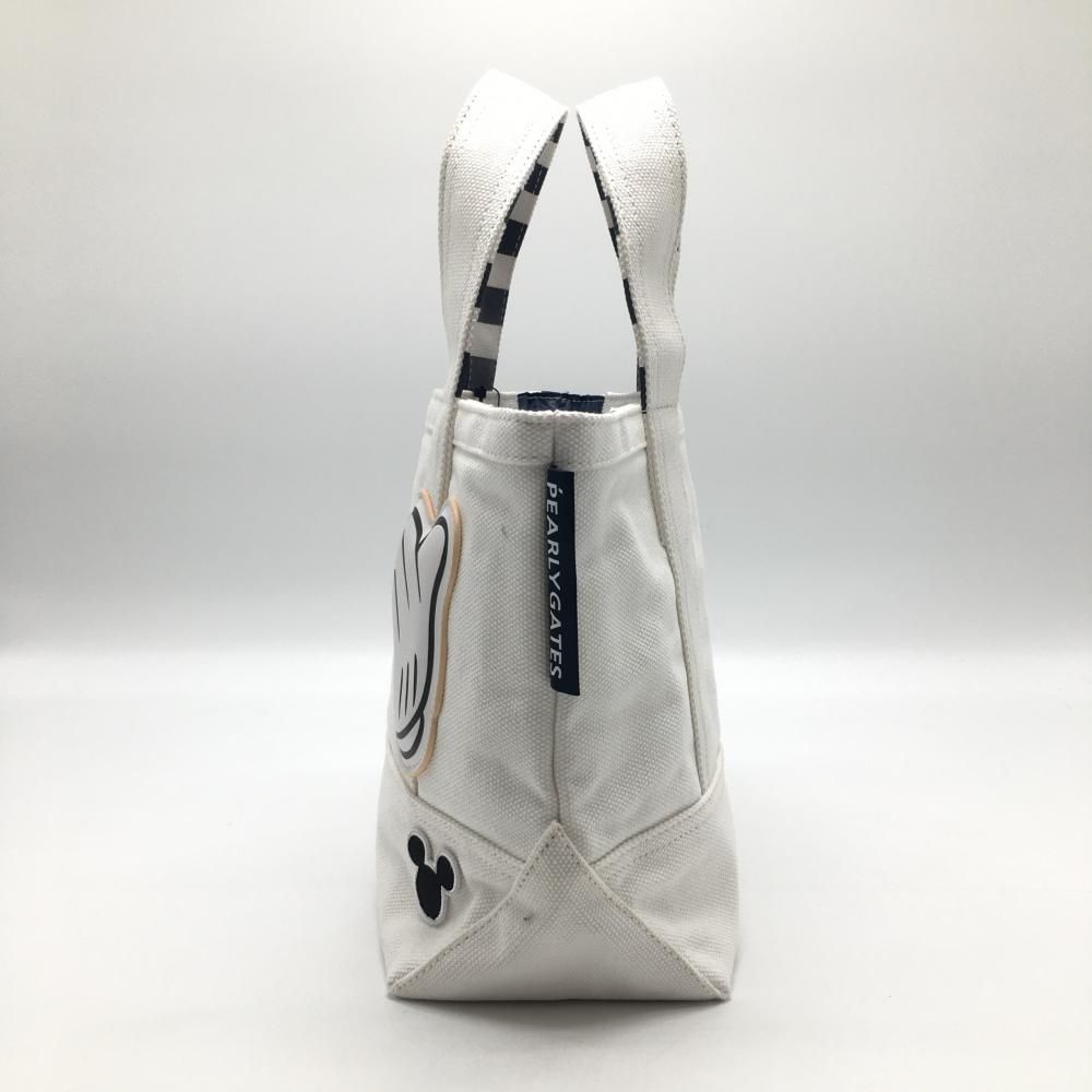 新品】パーリーゲイツ×Disney カートバッグ 白 ミッキーマウス 手