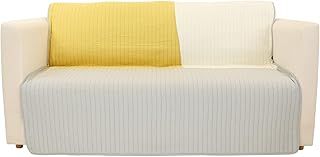川島織物セルコン TAUKO タウコ マルチカバー パッチワークキルト イエロー 135×180cm HV6017