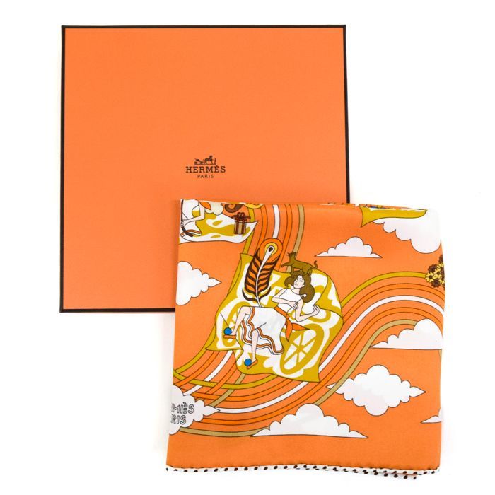 HERMESカレ70 CARRES VOLANTS 空飛ぶカレ スカーフ エルメス / HERMES カレ 70 CARRES VOLANTS/空飛ぶカレ マルチ