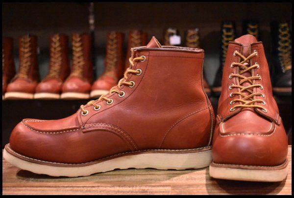 【9.5E 良品 13年】レッドウィング 8875 アイリッシュセッター 赤茶 オロラセット モックトゥ 編み上げ ブーツ redwing HOPESMORE【EJ090】