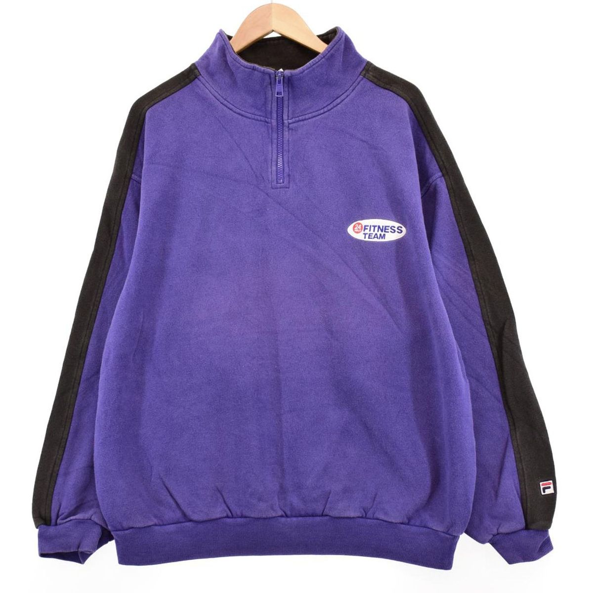 古着 90年代 フィラ FILA ハーフジップスウェットシャツ トレーナー 