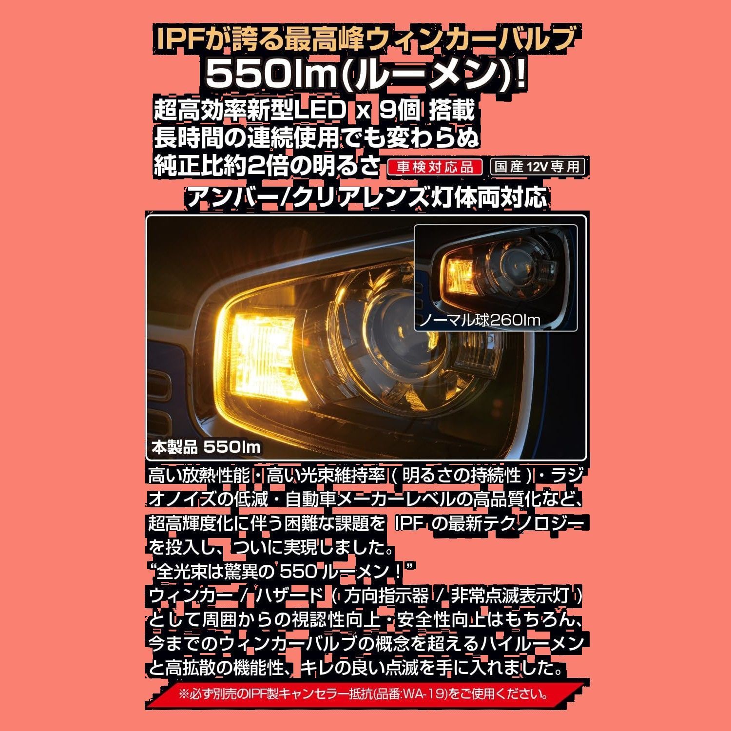 ウィンカーポジション対応 ピンチ部違い対応