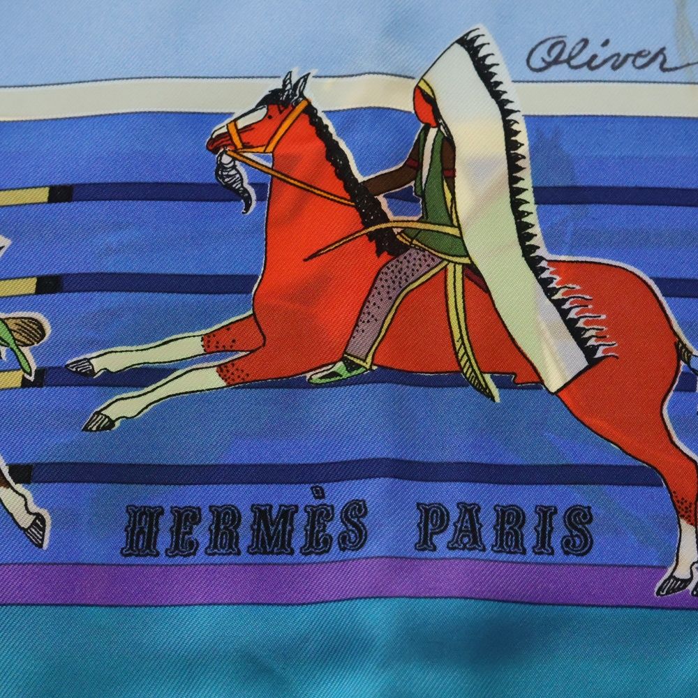 HERMES (エルメス) カレ90 PANI LA SHAR PAWNEE パウニー族の