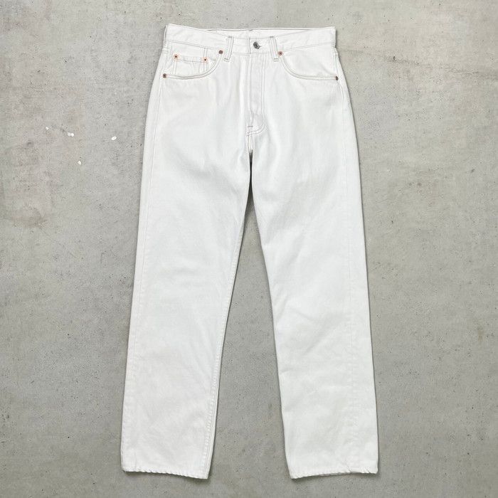 90年代~00年代 USA製 Levi's リーバイス 501 ホワイトデニム