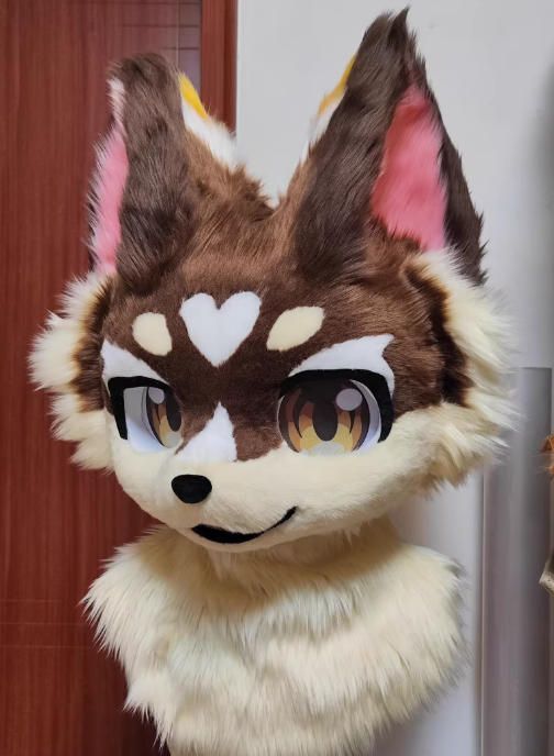 ファースーツ 着ぐるみセット NO.264 犬 ブラウン ケモノ ファースーツ 全頭ヘッド ぬいぐるみ コスプレ コスチューム