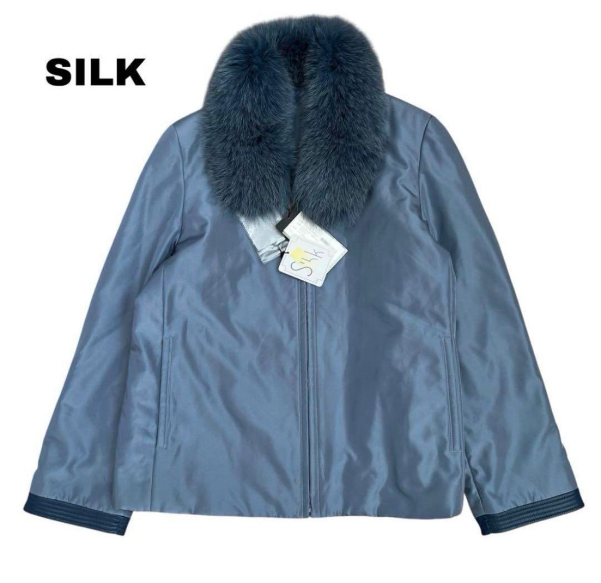 SILK ♥ フォックスファー ラムレザー×シルク ジャケット
