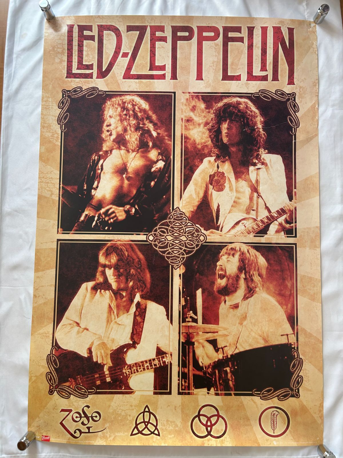 ＬＥＤ・ＺＥＰＰＥＬＩＮ　ピンナップポスター（非売品） Led·Zeppelin☆ピンナップポスター☆ワーナパイオニア非売品