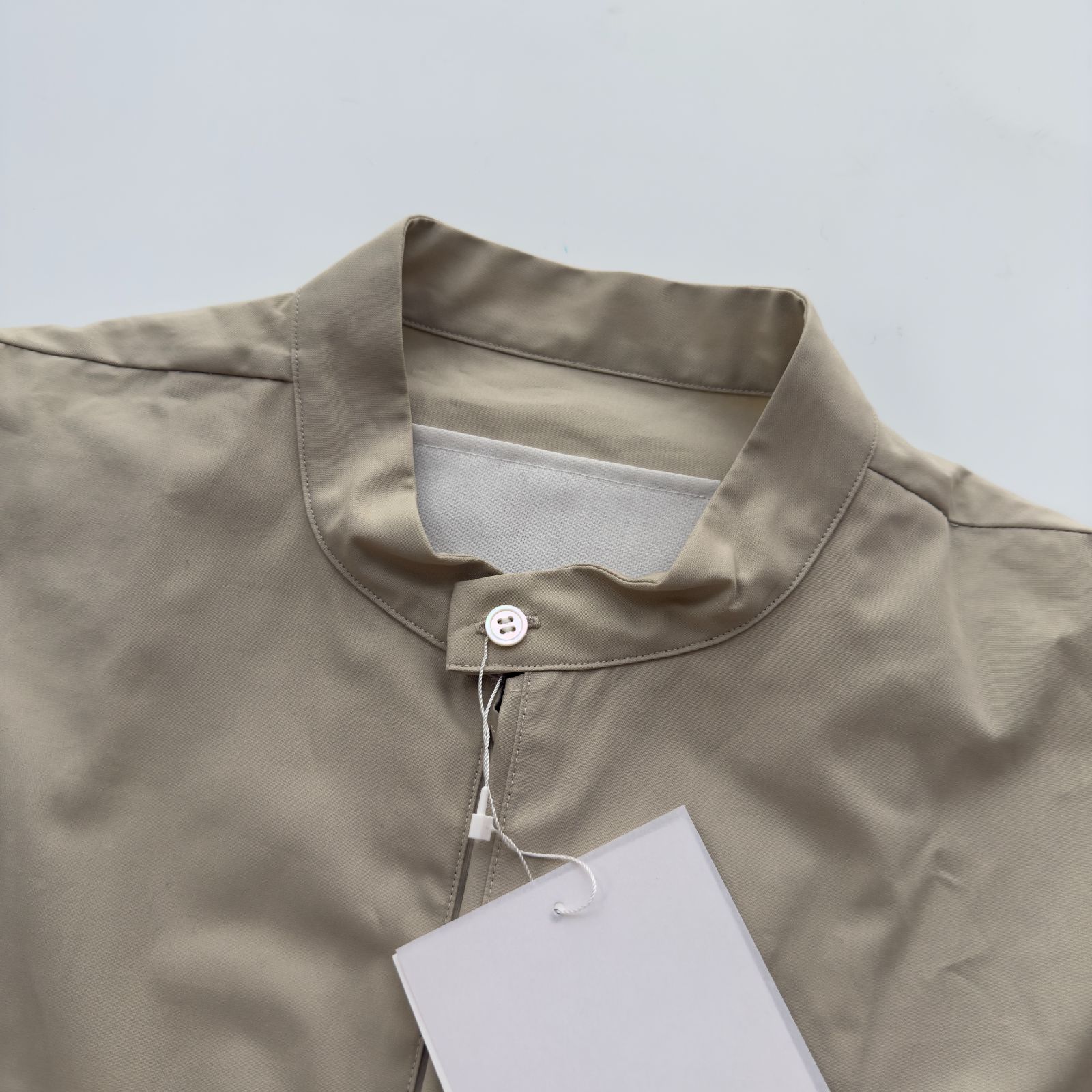 口コミ nonnotte ノノット Draping Shirt Type C スタンド プルオーバーシャツ 長袖 サイズ4 古着