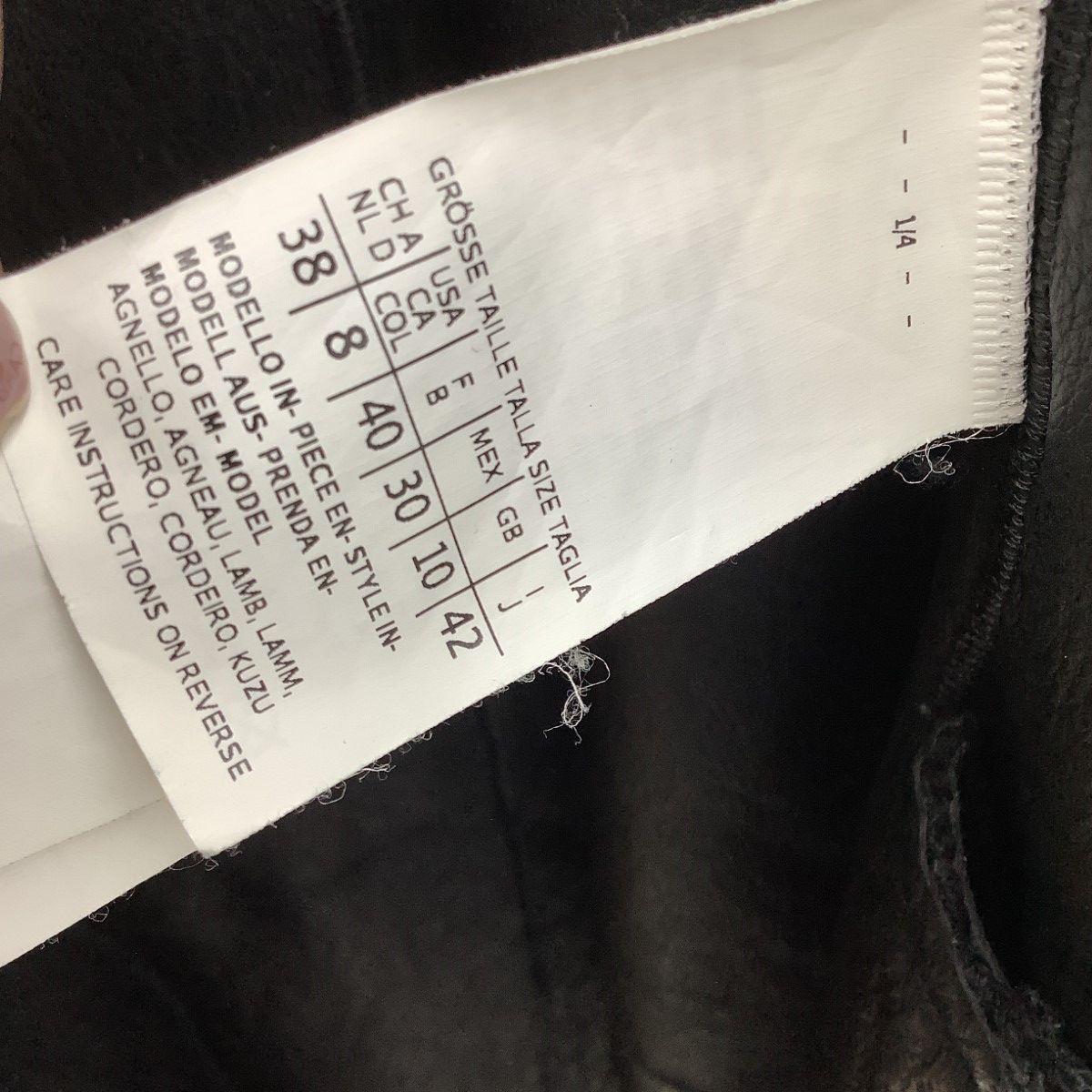 MAX MARA マックスマーラー レディース コート ボア 内側レザー SIZE 42 ブラック GULLKHAN_COM