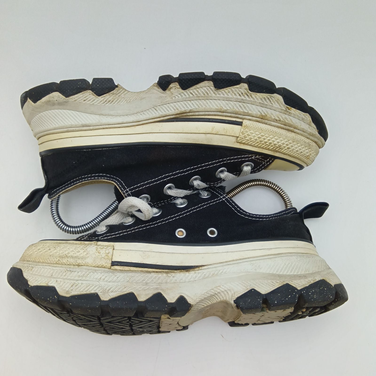 ALL STAR TREKWAVE OX ブラック 厚底スニーカー　23cm CONVERSE コンバース スニーカー レディース 靴 黒 ブラック 白