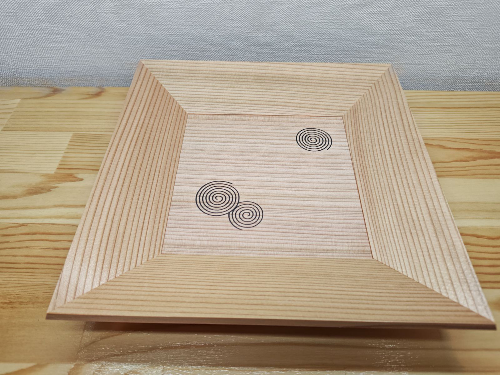 逢絢亭・新品】茶道具 相伝物用品 茶通箱 利休好 木地 木製 紙箱