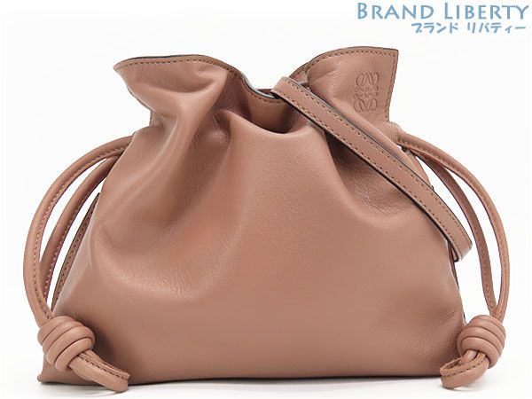 【LOEWE】フラメンコ ドローストリング クラッチ バッグ フラメンコクラッチ XL（ナパカーフ） ブラック - LOEWE