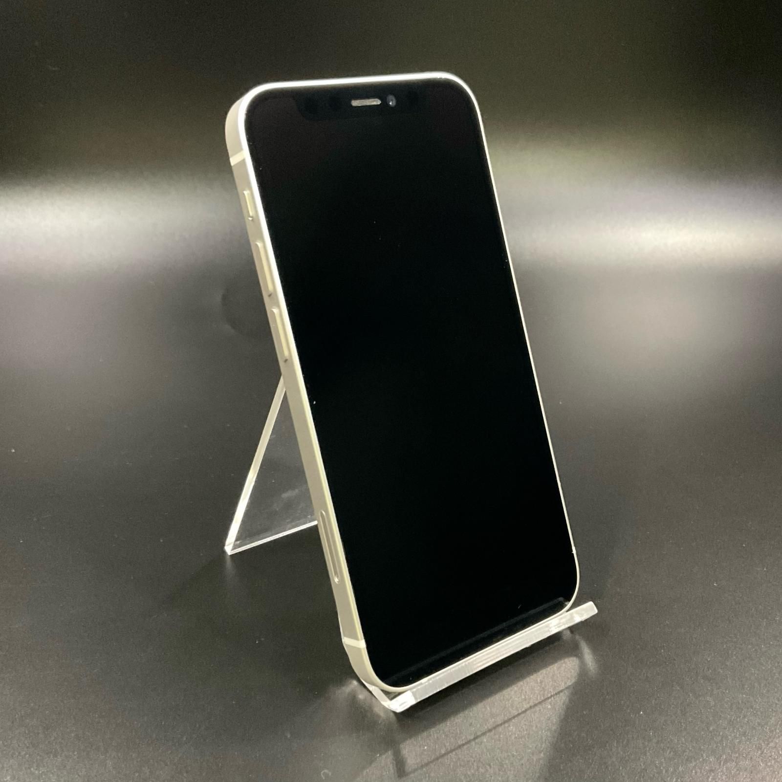 購入前必ずコメント⚠️iPhone12miniホワイト iPhone 12 mini 64GB ホワイト au 白ロム 動作確認済 75%【全額返金