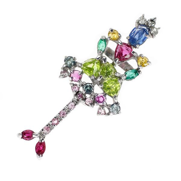 K18WG ゴールデンカラーダイヤモンド ペンダントトップ k18wg ダイヤモンドペンダントトップ