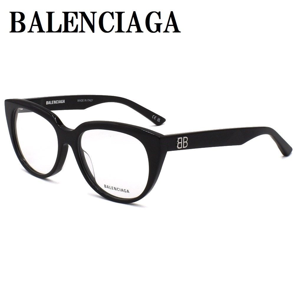 バレンシアガ BALENCIAGA BB0131O 001 53mm メガネ 眼鏡 アジアン ...