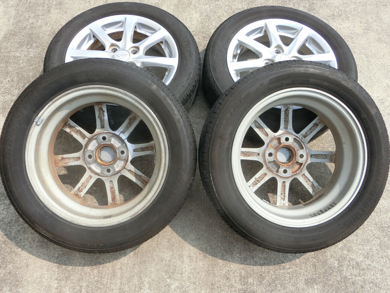 782] ダイハツ純正 14インチ アルミホイール 4穴 14×4.5J +45