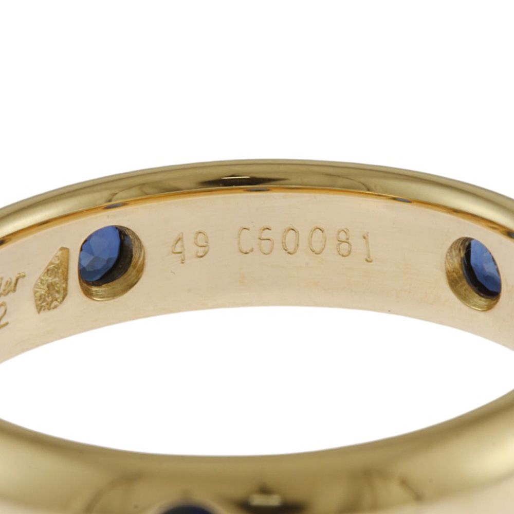 カルティエ ステラ リング 指輪 9号 18金 K18イエローゴールド