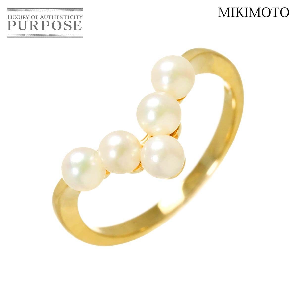 PERLITA ゴールド K18 リング 真珠 11号 ミキモト MIKIMOTO 11号
