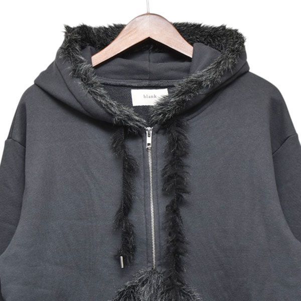 10/7値下げ】 BLANK ブランク 2024AW DIAMOND FUR HOODIE ファー 