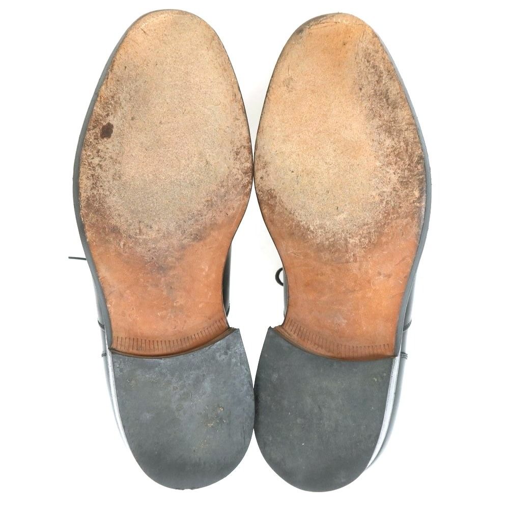  サンヨウ ヤマチョウ 三陽山長 ストレートチップ ドレスシューズ ブラック サイズ6 メンズ デッキシューズ 靴