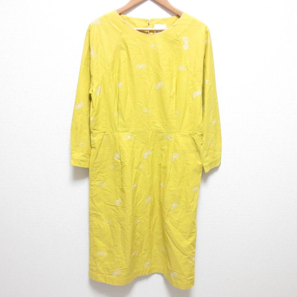 美品 mina perhonen ミナペルホネン choucho 刺繍 ワンピース サイズ38  