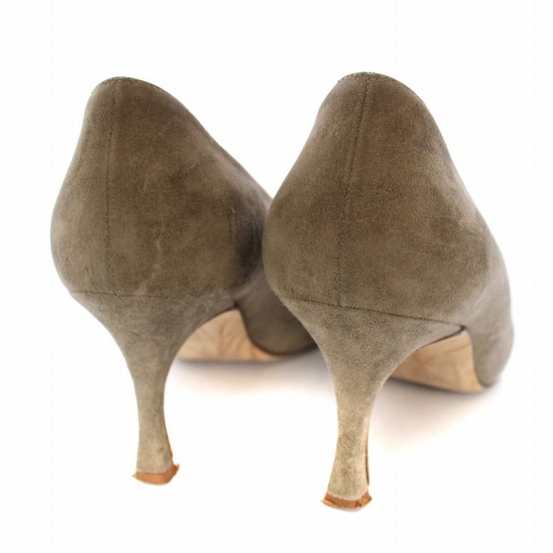 マノロブラニク MANOLO BLAHNIK パンプス スエード ポインテッド