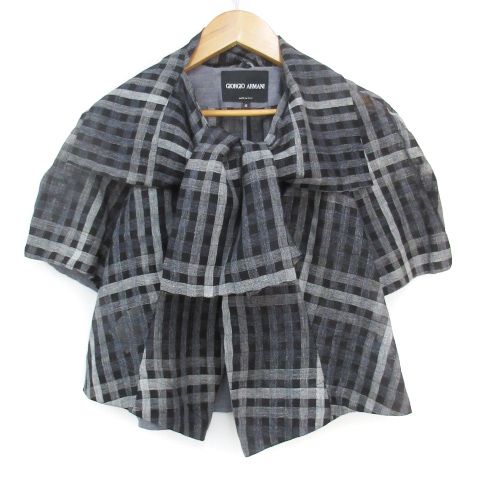 ジョルジオアルマーニ GIORGIO ARMANI ノーカラーシャツ 襟付き