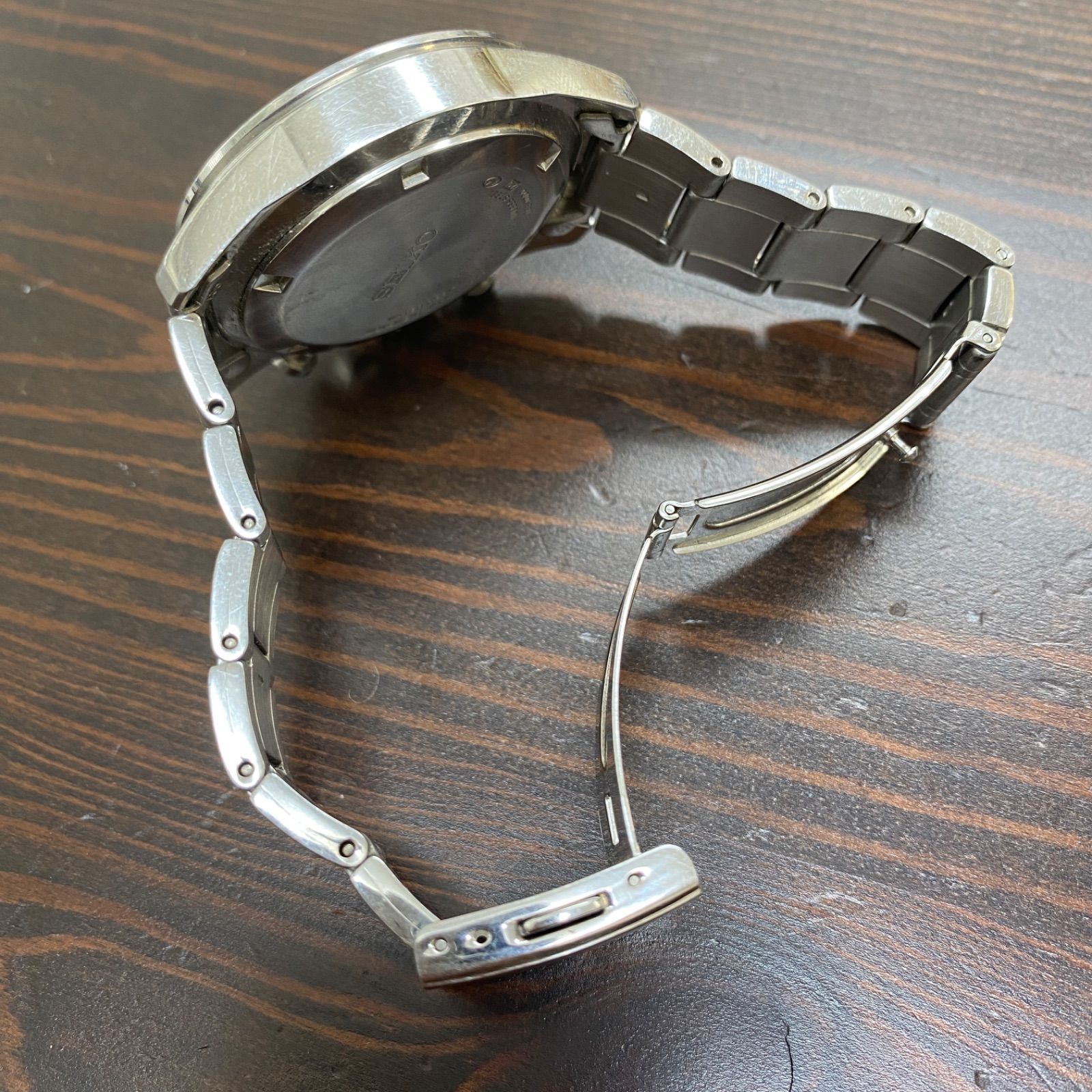 SEIKO セイコー クォーツ腕時計 ステンレス シルバー 8T63-0000 クロノ 