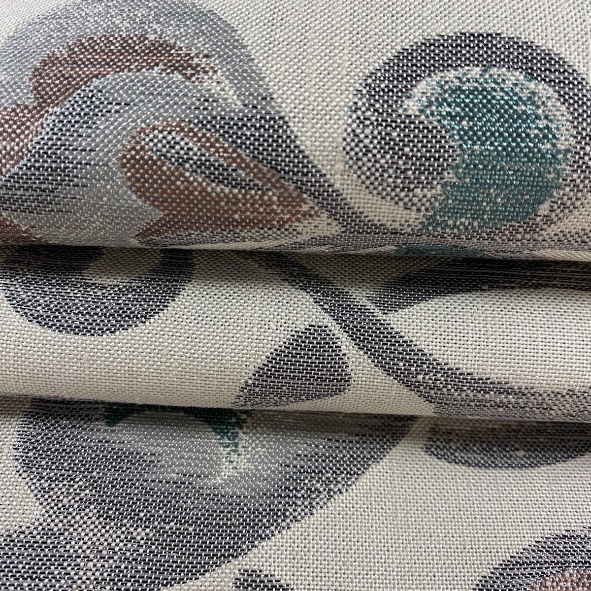 平和屋着物○爪掻き本綴れ 八寸名古屋帯 霞文 金銀糸 正絹 逸品