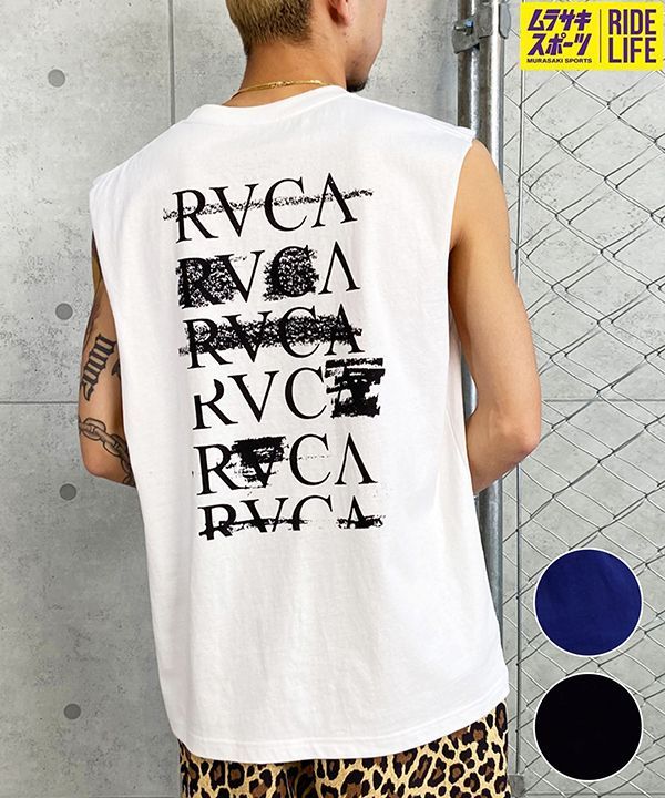 【ムラスポ公式】新品未使用 RVCA ルーカ タンクトップ カットオフ バックプリント オーバーサイズ BE04A-360 正規品