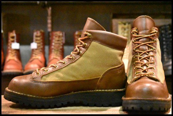 6W 良品 黒タグ】Danner ダナーライト 30420X 茶 ブラウン