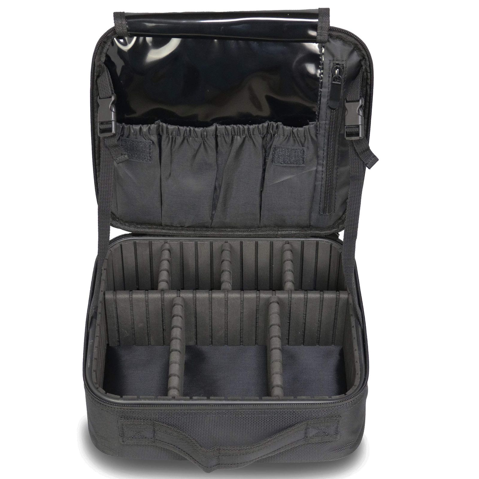 即日発送LEAKOKUA(レアコクア) メイクボックス メイクポーチ 大容量 コスメボックス 化粧ポーチ コスメポーチ プロ用 収納ケース 持ち運び 小物入れ (Small)