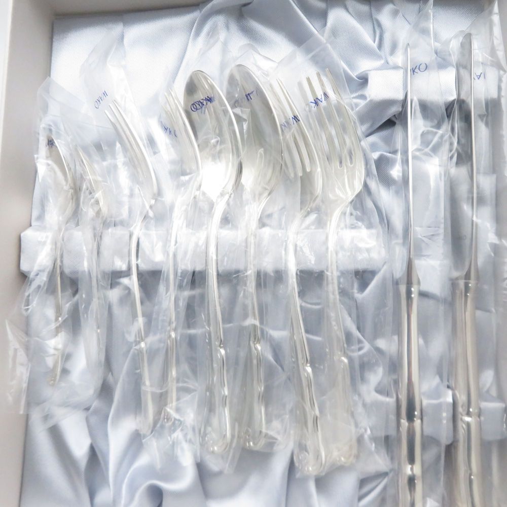 WAKO 銀座和光 フォーク スプーン ナイフ 38点 カトラリーセット 銀仕上げ SC9196F2