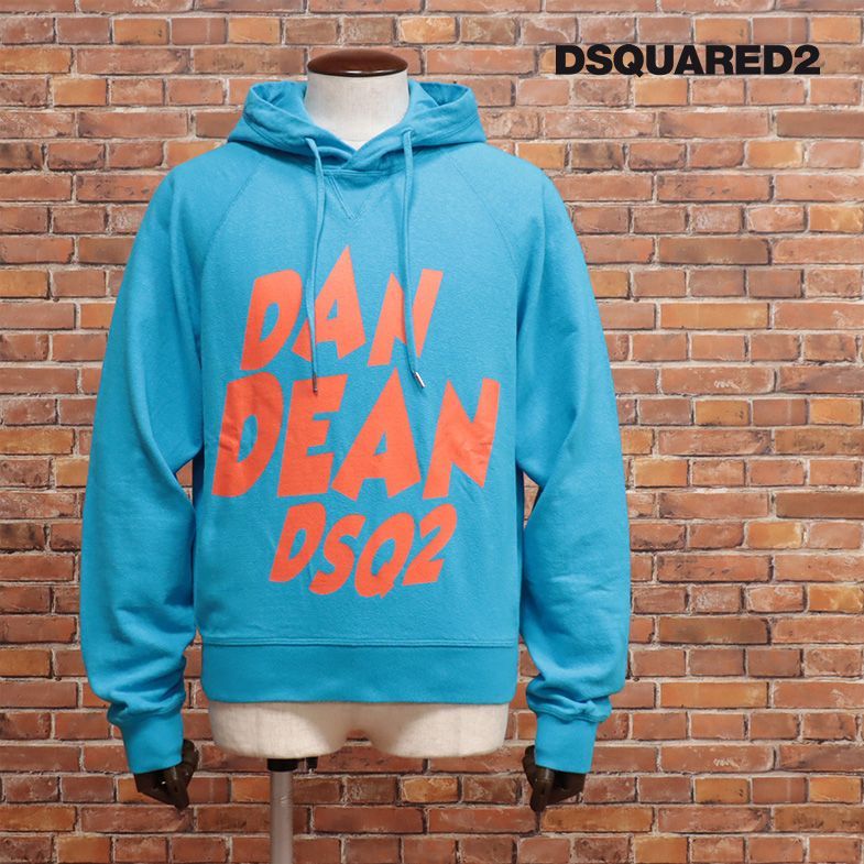 秋冬/DSQUARED2/Sサイズ/イタリー製パーカー S74GU0626 スウェット伸縮 ロゴ プリント ガーメントダイ BIGシルエット  新品/青/ブルー/jd271/ - メルカリ