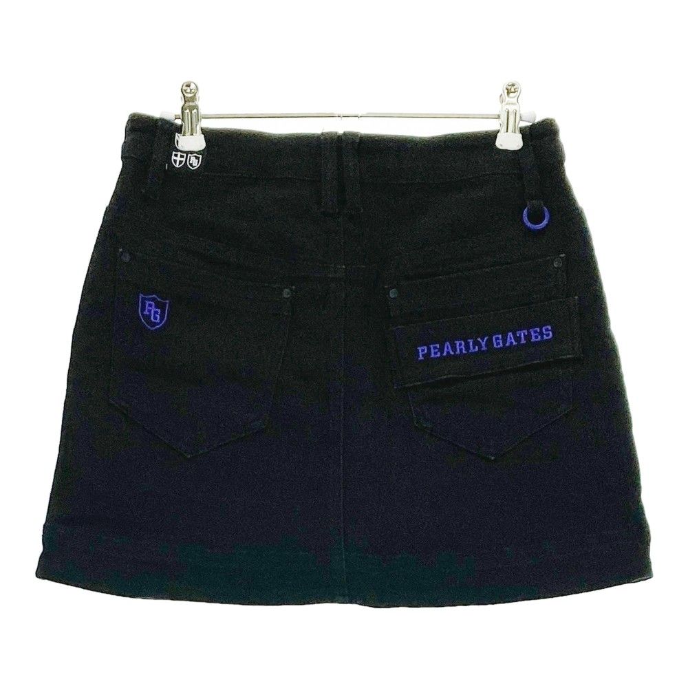 【新品】パーリーゲイツ レディース　ストレッチ　ミニスカート パーリーゲイツ⭐︎ストレッチミニスカート⭐︎ブラック パーリー