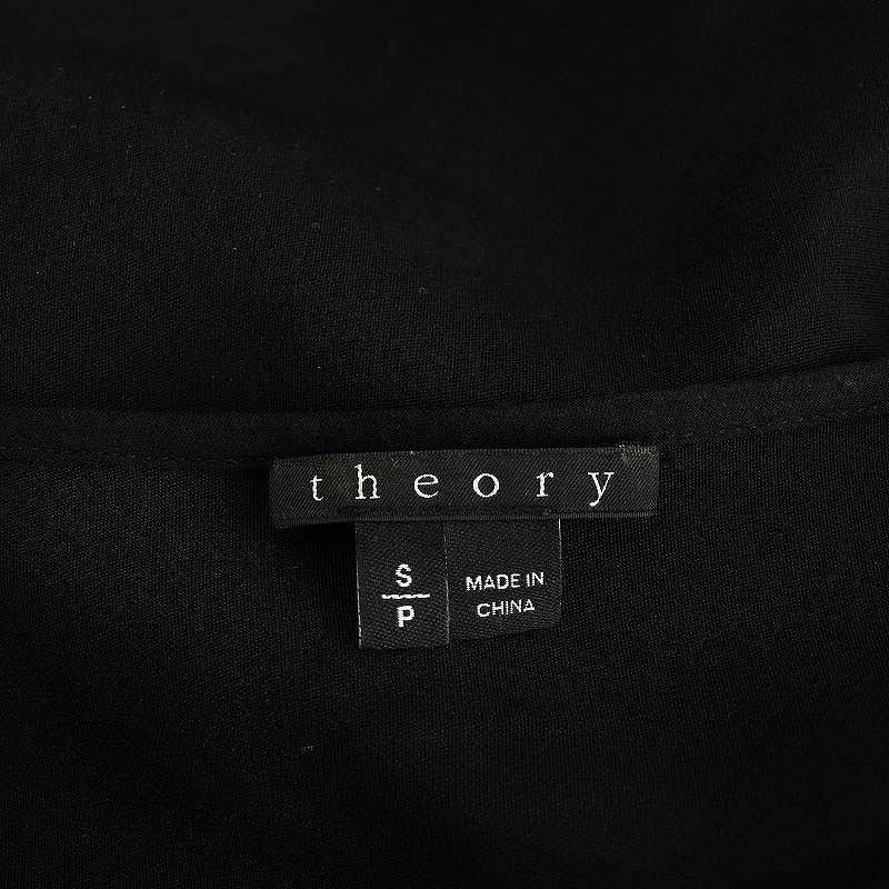 Theory ブラック シャツ Sサイズ セオリー Theory シャツ ブラウス 長袖 レース S ブラック /DO