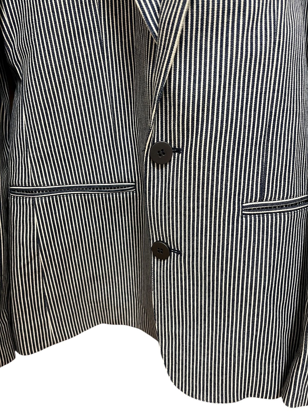 Z1560【美品】BALENCIAGA バレンシアガ ストライプ カジュアル