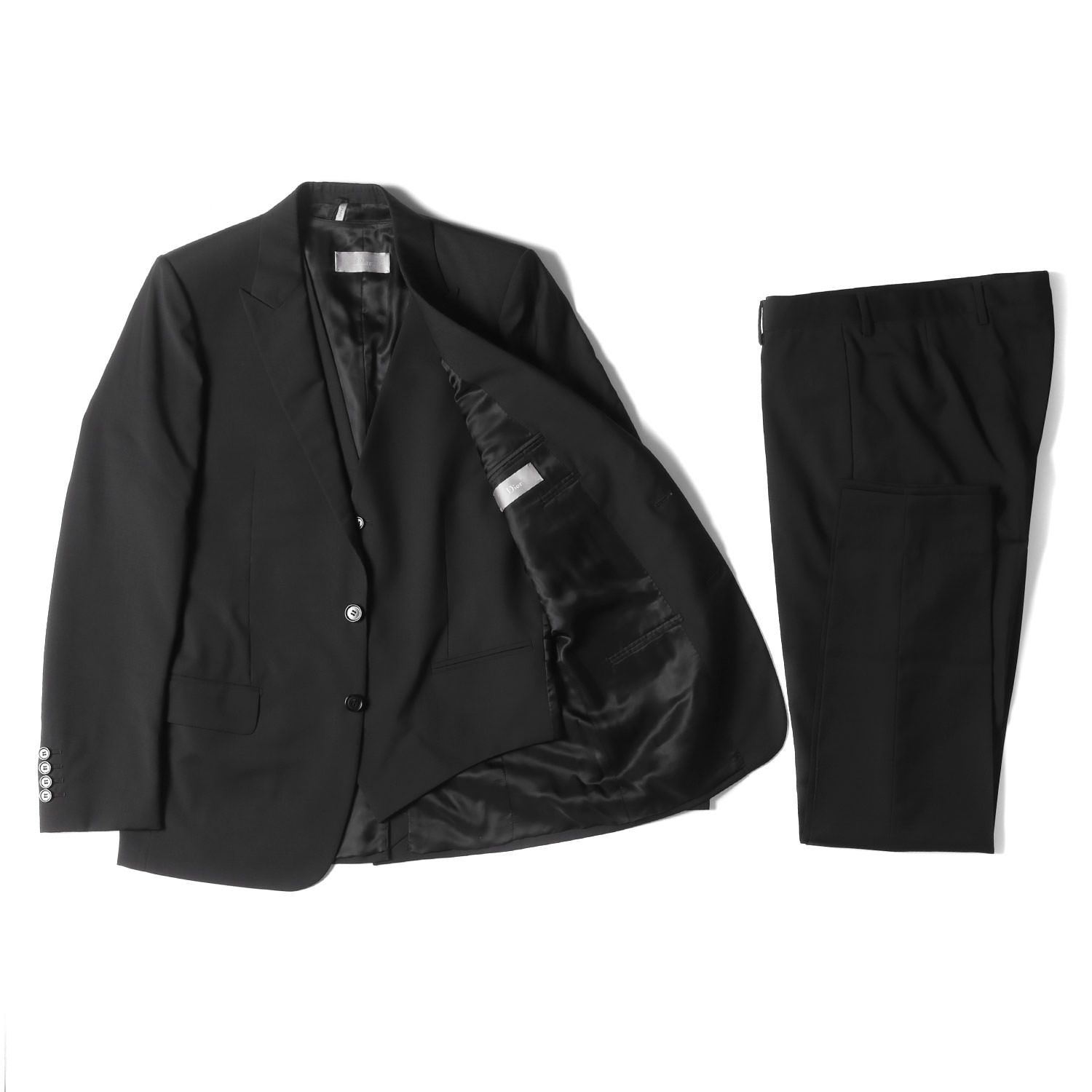 美品 Dior HOMME ディオールオム スーツ サイズ:48 ピークドラペル