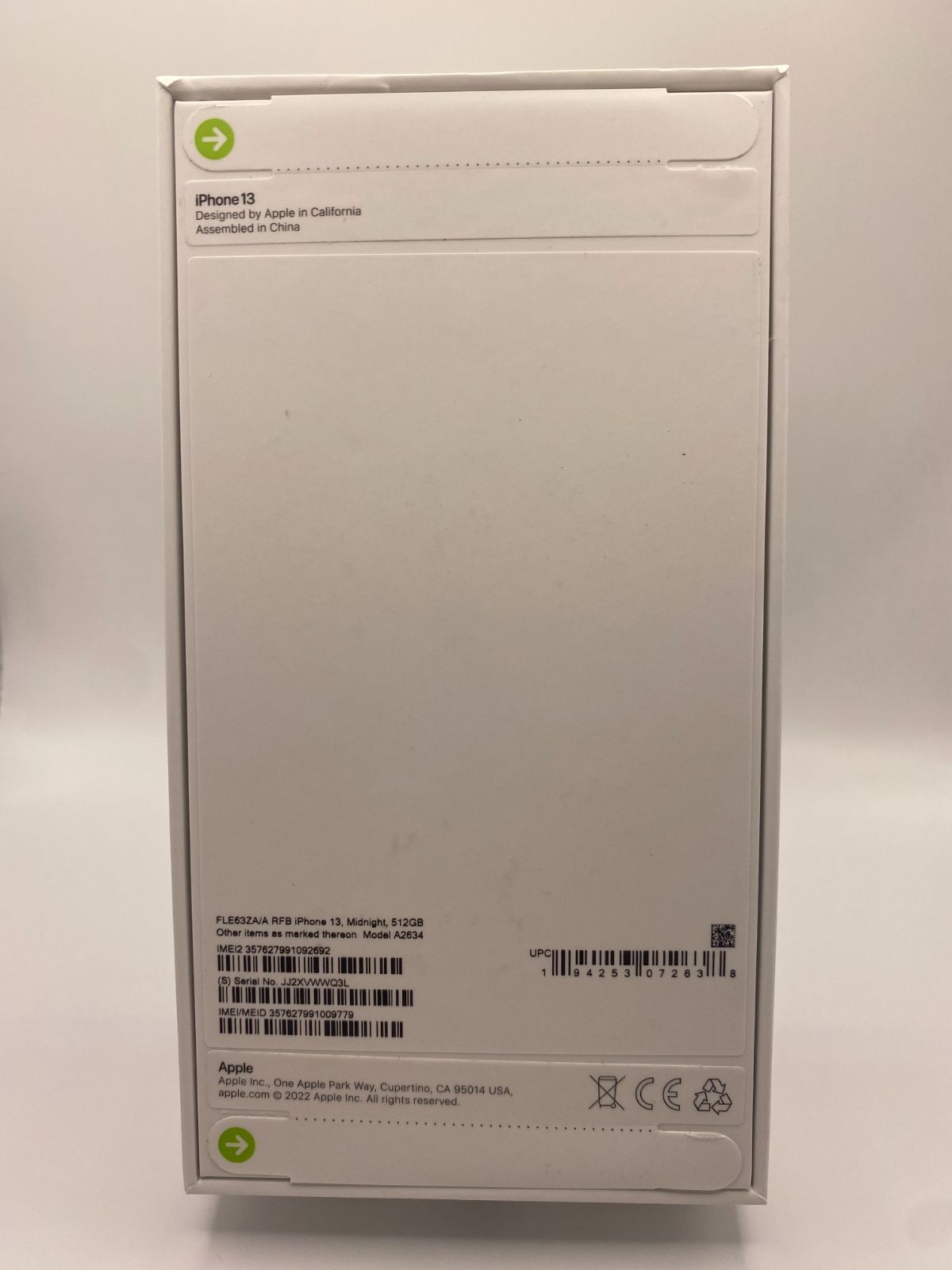 希少☆新品未開封☆iPhone 13 512G物理デュアルシム香港版ミッドナイト